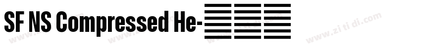SF NS Compressed He字体转换